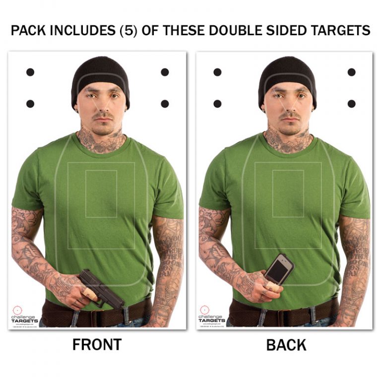 Shoot / No Shoot Paper Target Assortment (25 Pack) Range Systems