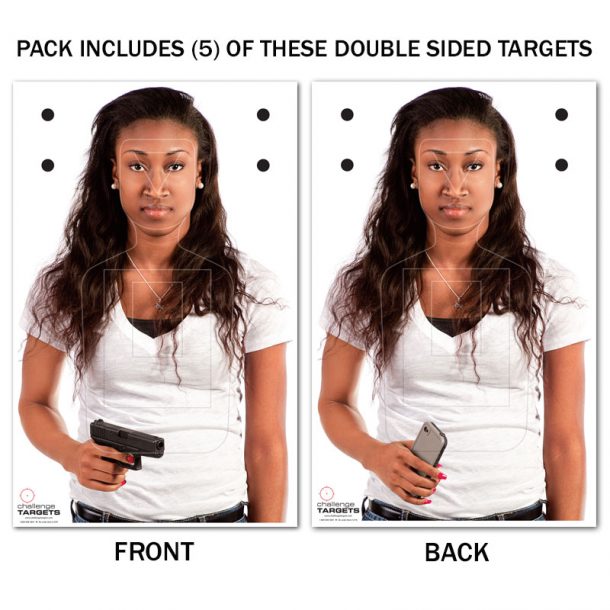 Shoot / No Shoot Paper Target Assortment (25 Pack) Range Systems