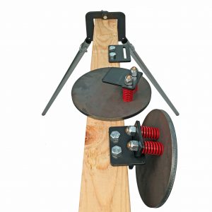 Practice Steel Target Plate Rack with 8" Plates & Conduit Legs